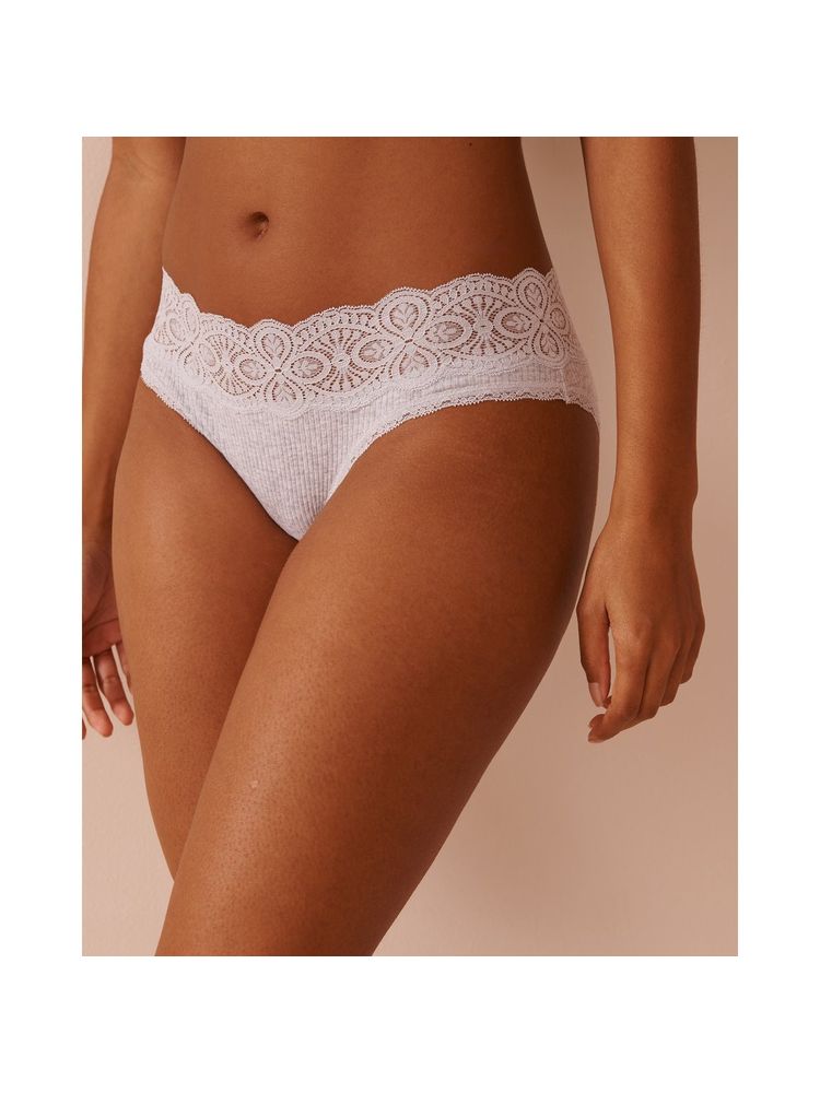 La Vie En Rose White Rib Bikini-picture-15