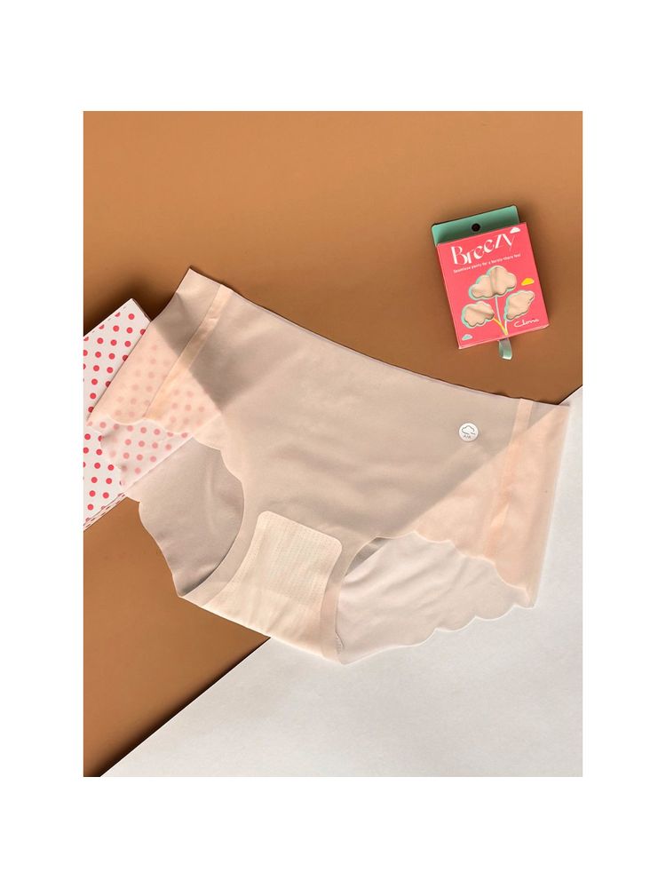 Clovia Pink Nylon Medium Waist Outer Elastic Hipster Panty-picture-14