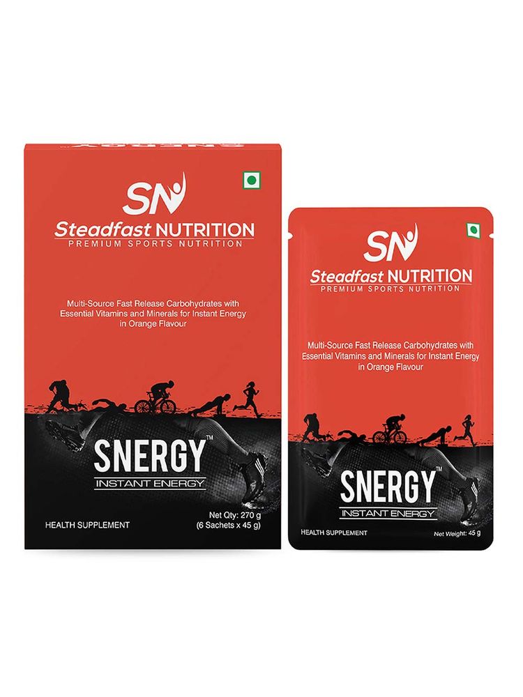 Steadfast NUTRITION Snergy Instant Energy Pre Workout Supplements - Orange-picture-19