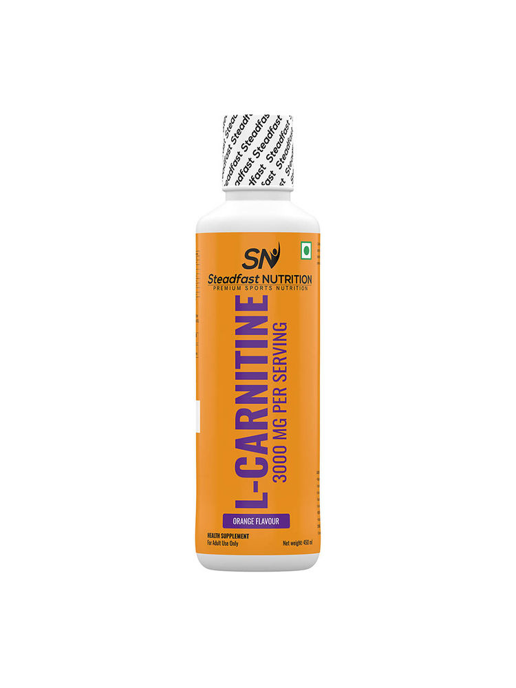Steadfast NUTRITION L-Carnitine Liquid Supplement With Vitamin B5 - Orange Flavour-image-2