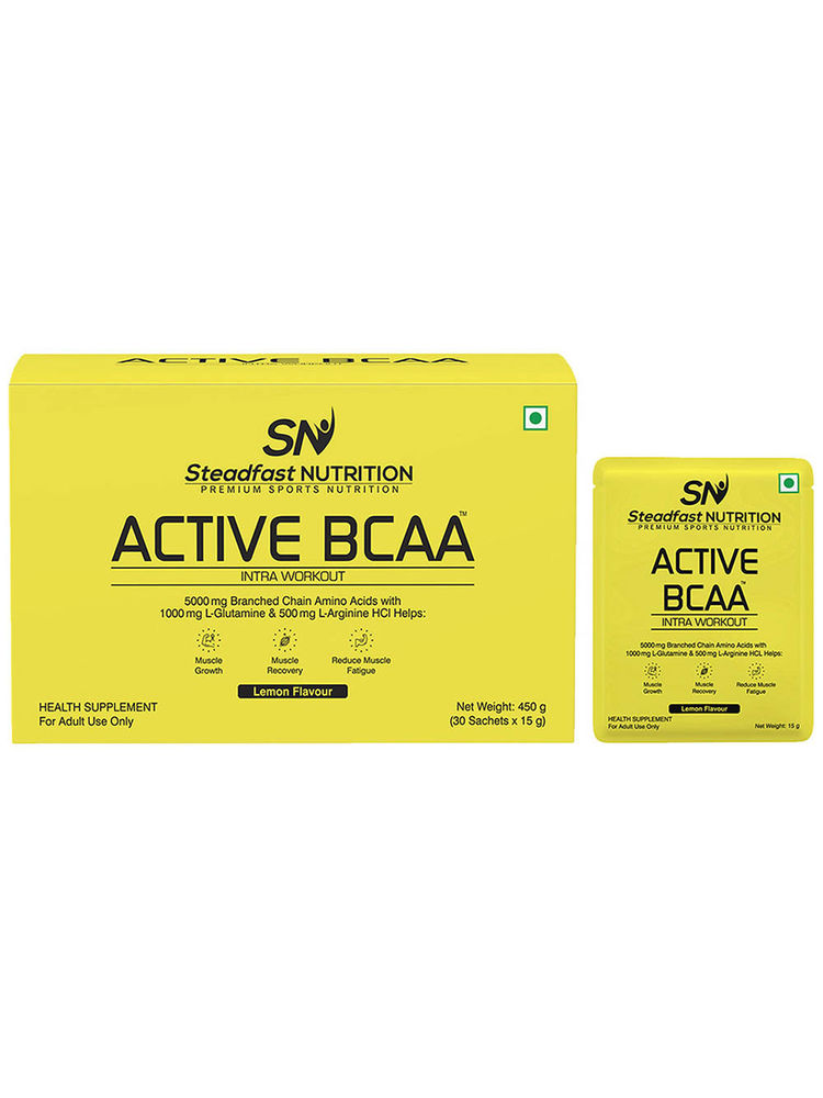Steadfast NUTRITION Active Bcaa For Muscle Recovery & Endurance, Intra-Workout - Lemon-picture-17