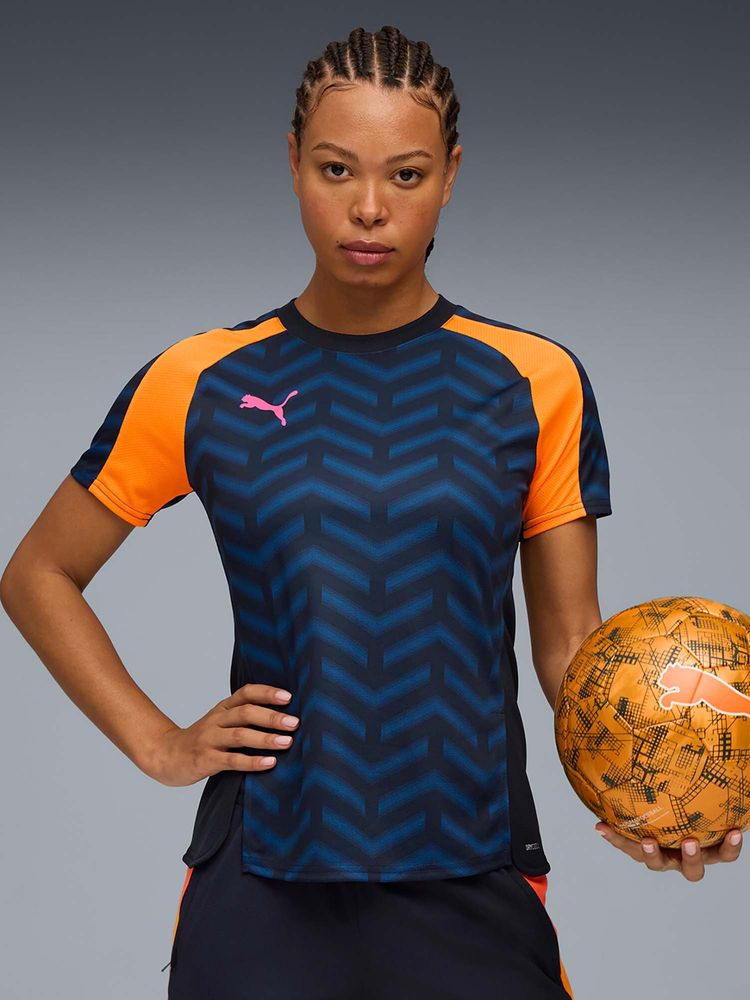 Puma Navy Blue Individual Blaze Women's Printed Football Jersey-picture-21