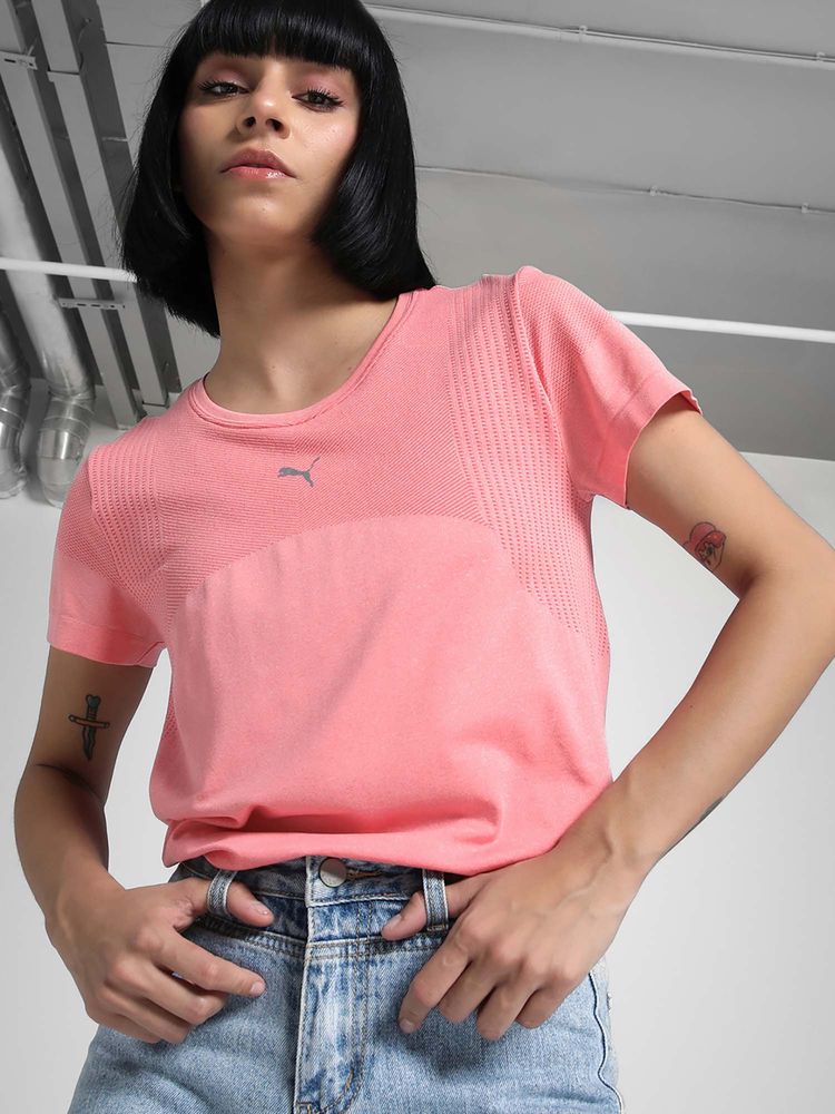 Puma Pink Train All Day Tech Women's Seamless Training T-Shirt-picture-41