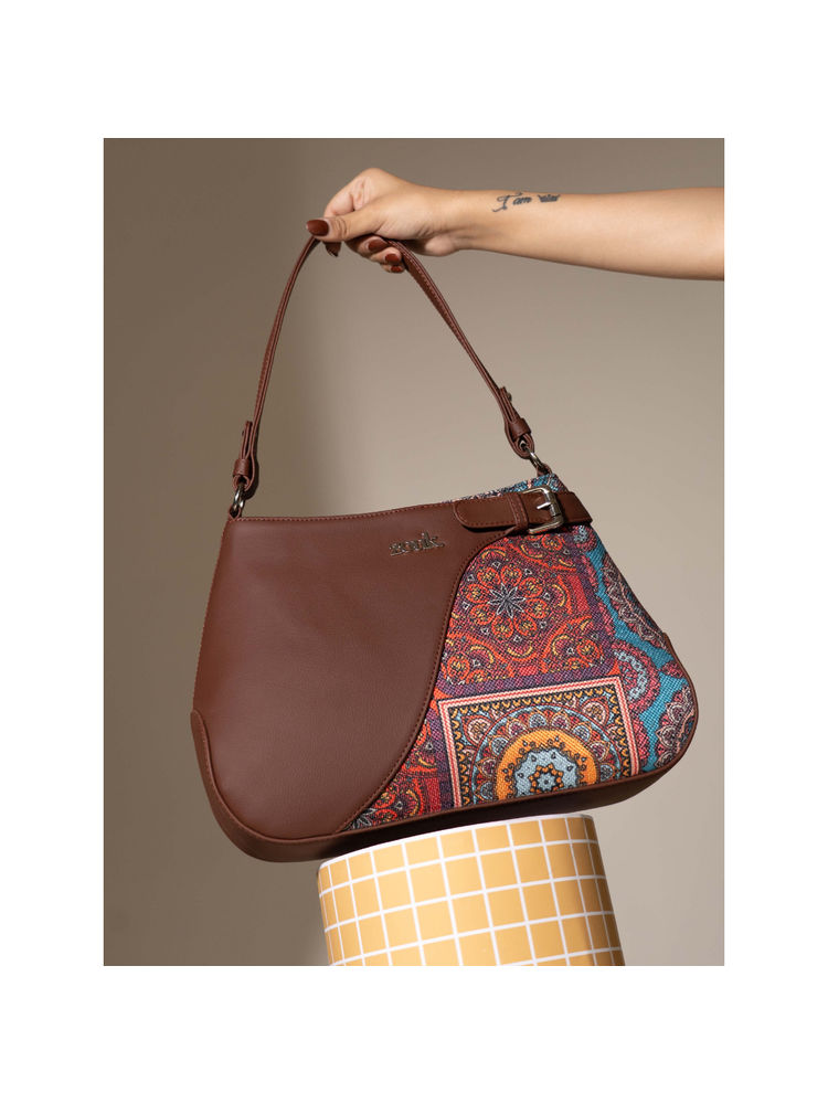 Zouk Women Muti-Color Mandala Print Ira Handbag-image-26