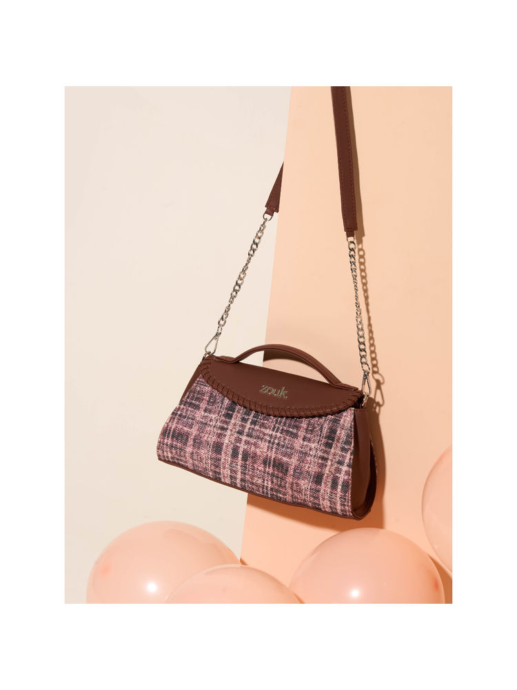 Zouk Women Pink Cashmere Noir Saisha Sling Bag-picture-19