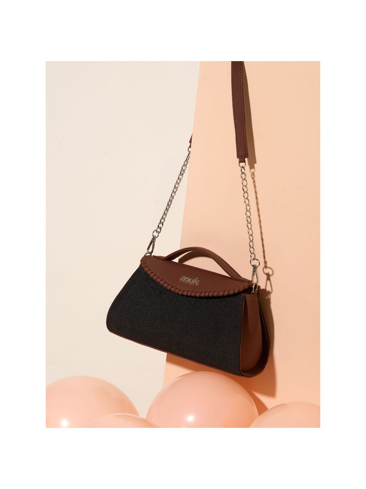 Zouk Women Black Saisha Sling Bag-image-16