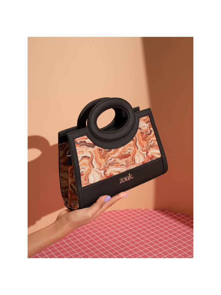 Zouk Women Orange Nawabi Couture Zoe Sling Bag-picture-27