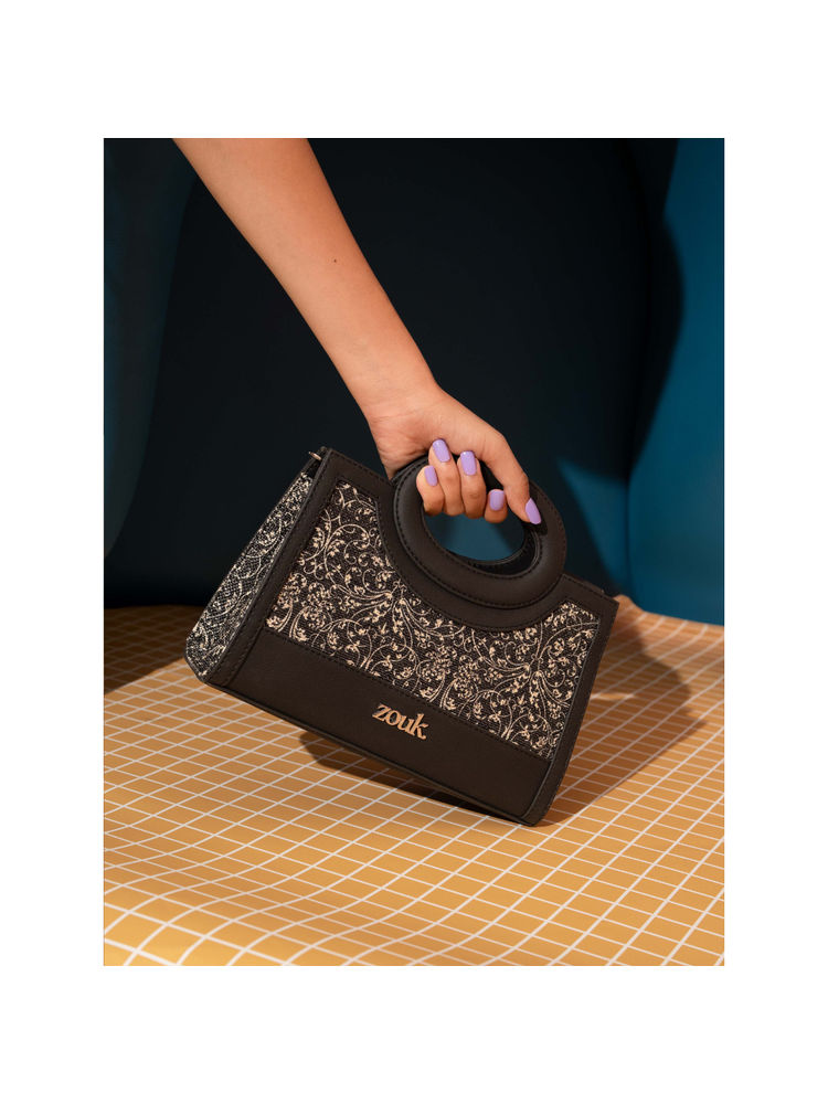 Zouk Women Black Lakshadweep Azure Zoe Sling Bag-picture-24