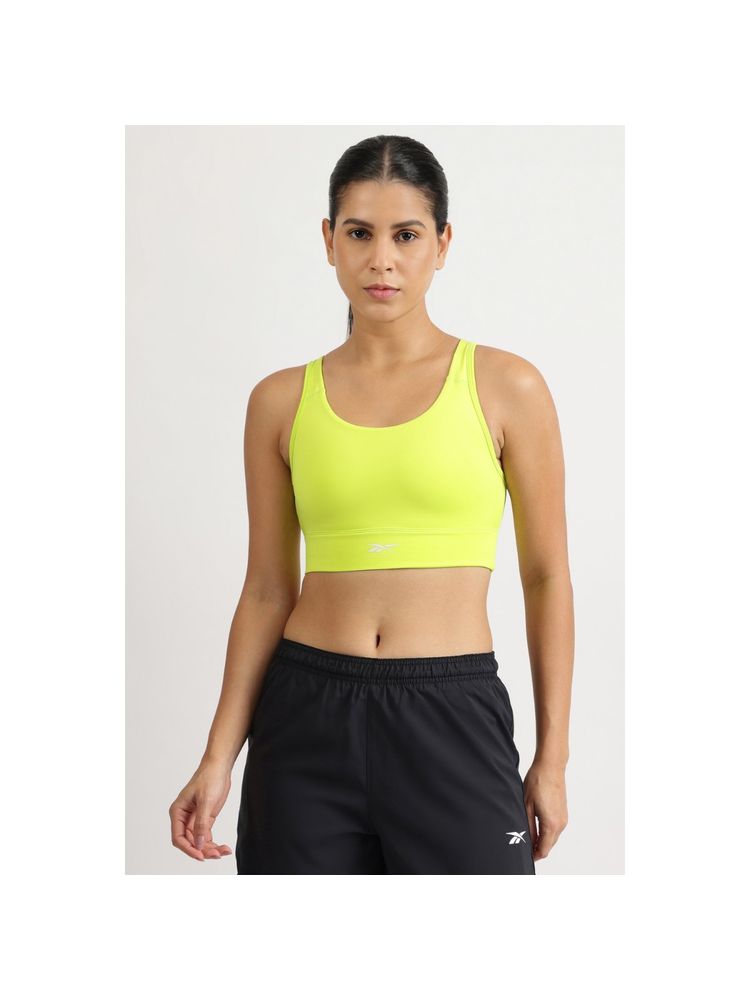 Reebok Women Yellow Sports Bra-picture-10