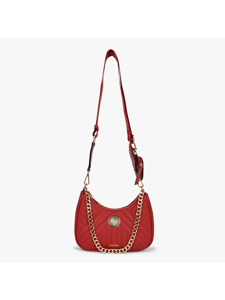 Aldo Diamondyy Women Red Sling Bag with Detachable Strap-image-47