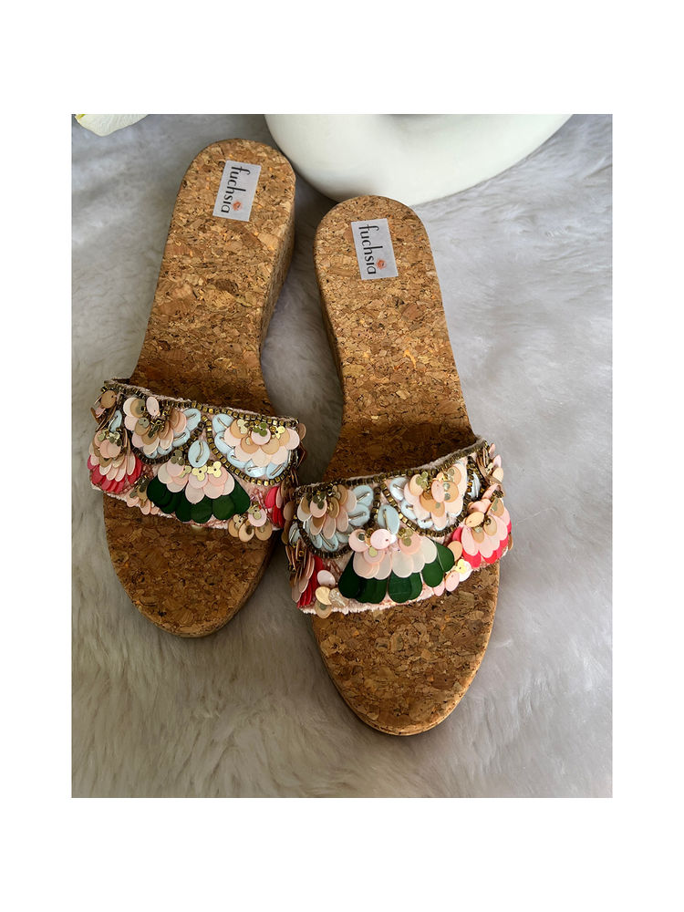Fuchsia by Aashka Mehta Multicolour Colour Pop Wedges-picture-14