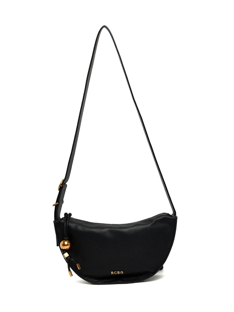 BCBG Black Crossbody Bag with Logo Detail-picture-14