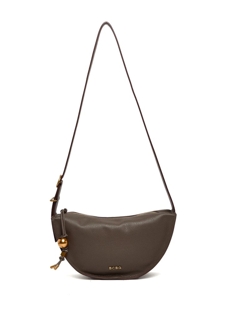 BCBG Brown Crossbody Bag with Logo Detail-picture-11