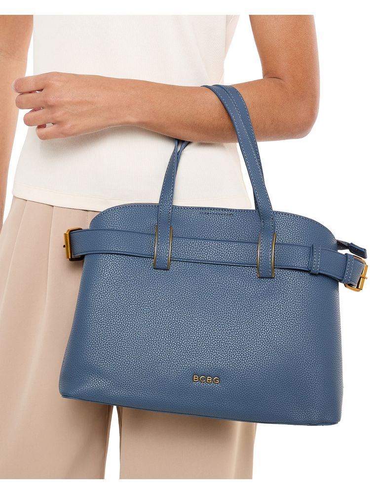 BCBG Blue Top Handle Handbag and Detachable Strap-picture-20