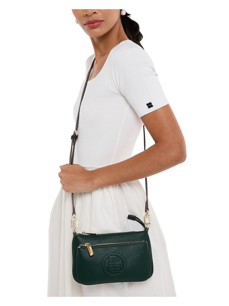 BCBG Green Crossbody Bag with Logo Detail-image-29