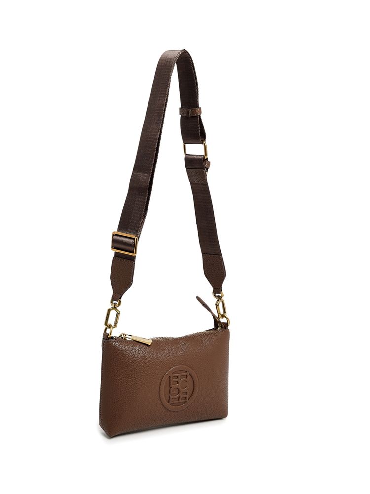 BCBG Brown Crossbody Bag with Logo Detail-picture-28