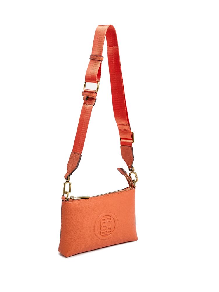 BCBG Orange Crossbody Bag with Logo Detail-image-32