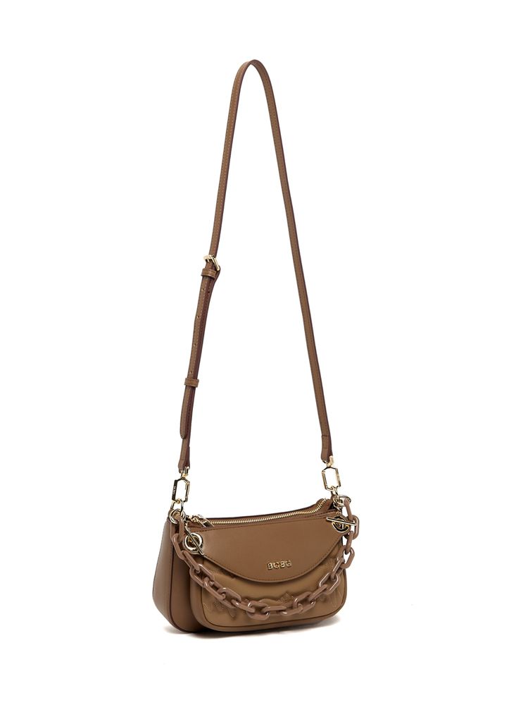 BCBG Brown Crossbody Bag with Logo Detail-picture-24