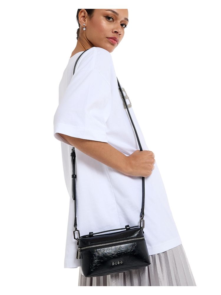 BCBG Black Logo Detail Sling Bag-picture-27