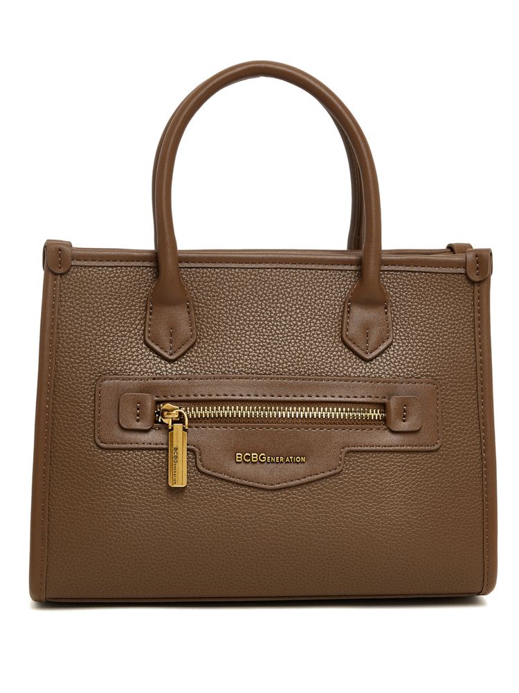 BCBG Brown Handheld Bag and Detachable Strap-picture-10