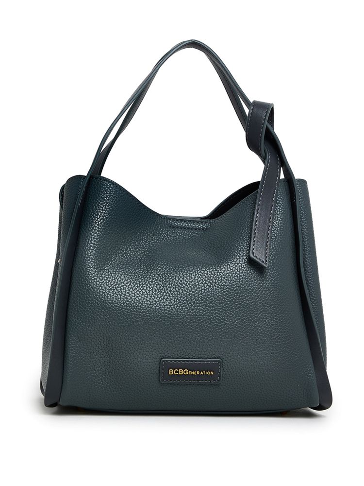 BCBG Grey Handbag and Detachable Strap-image-0
