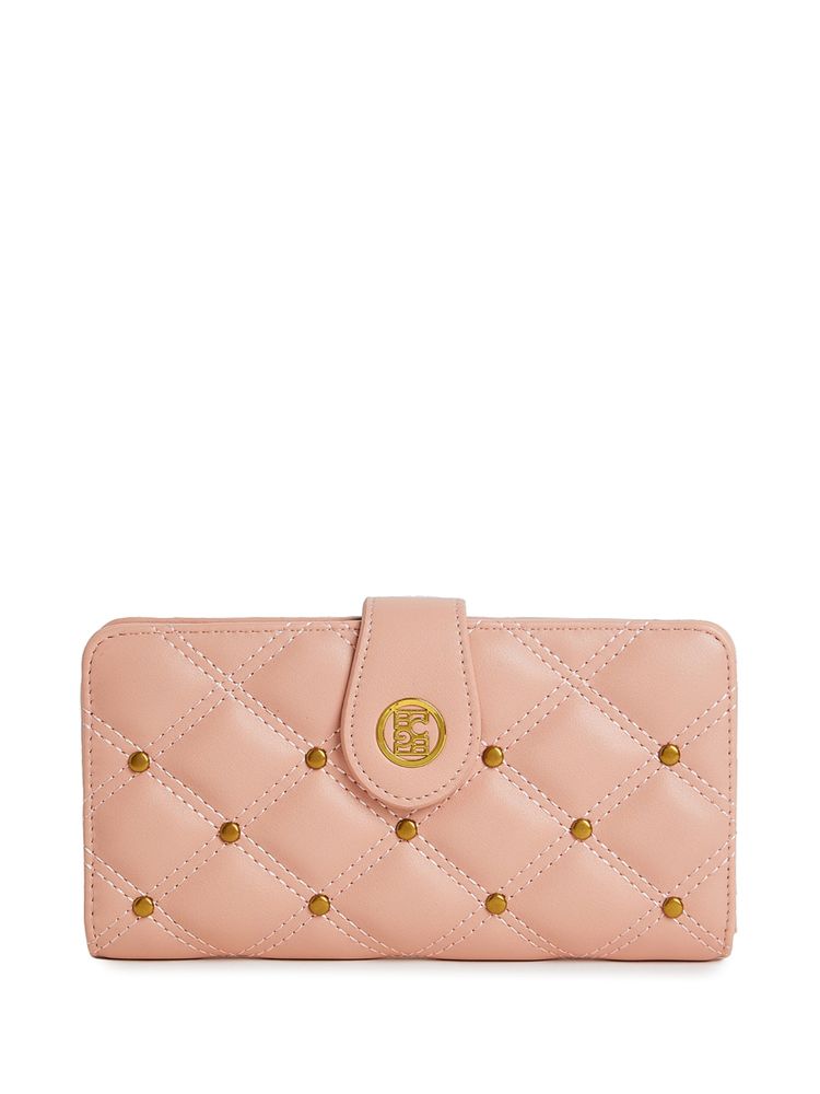 BCBG Pink Quilted Long Wallet-image-9