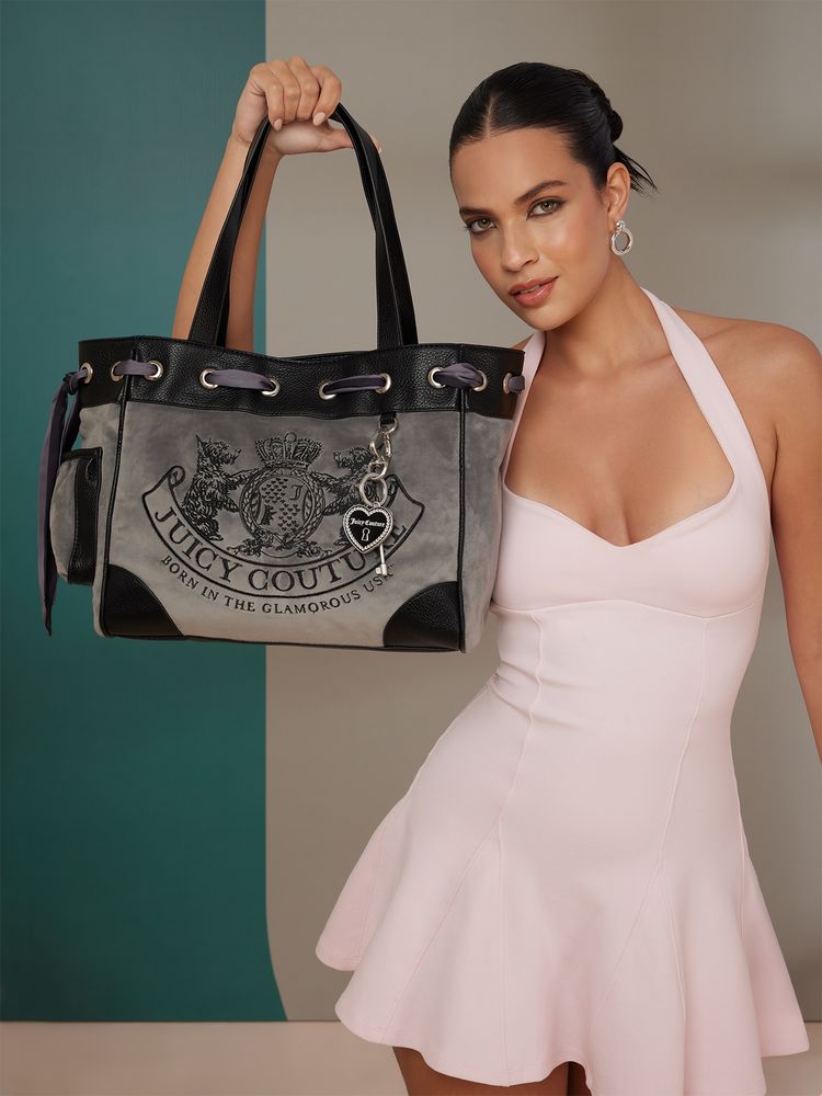 Juicy Couture Women's Daydreamer Tote Bag with Key Chain - Grey-image-45