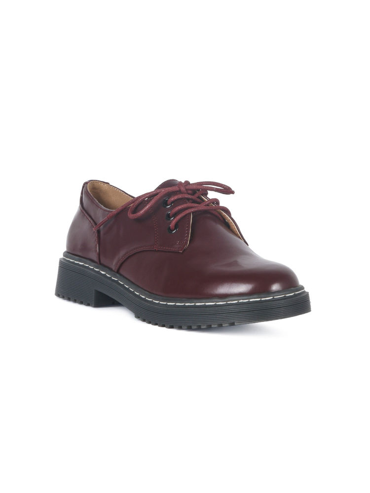 London Rag Solid Burgundy Lace-up Boots-picture-18