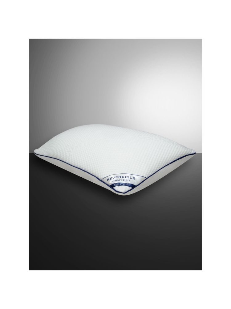 Nautica Reversible Multi-Functional 2 In 1 Pillow -1Pc 16 x 24 Size -White-image-15