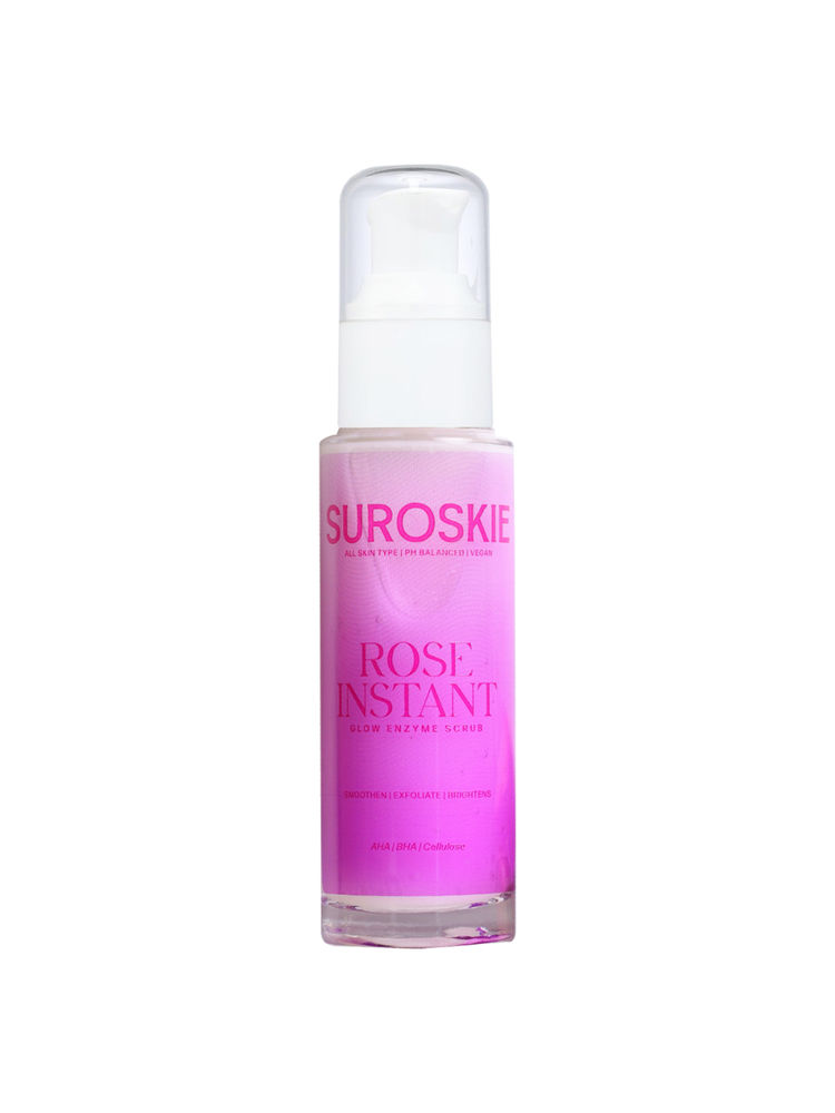 SUROSKIE Rose Instant Enzyme Face Scrub 50ml | India’s First Enzyme Scrub For Glowing Skin, Cleans Pores & Dark Spots | Clear White & Black Head | Rose, AHA+ BHA & Cellulose Extract| For Men & Women-picture-16