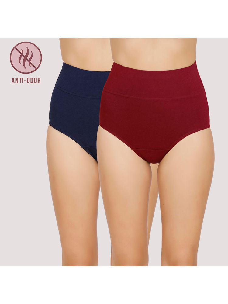 Pack of 2 Cotton Tummy Tucker with Anti odor-NYP105 Blue & Maroon