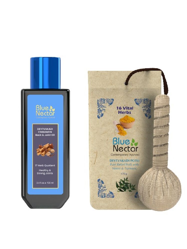 Blue Nectar Pain Oil & Compressed Potli Combo