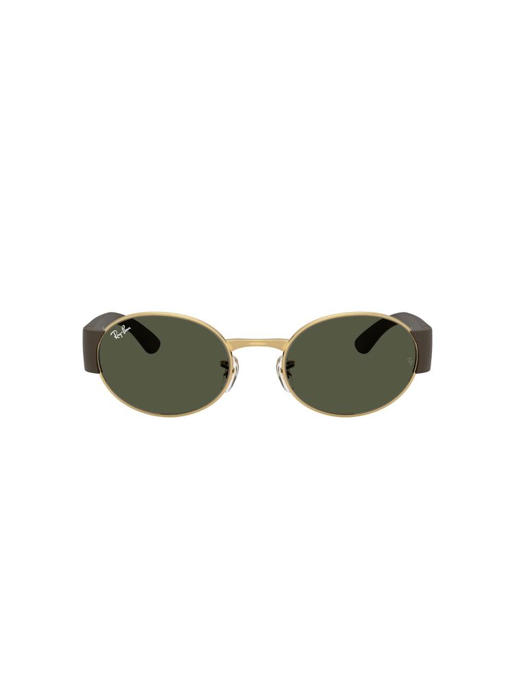 ray-ban unisex uv protected green lens oval sunglasses - 0rb3770001/3152 (140)