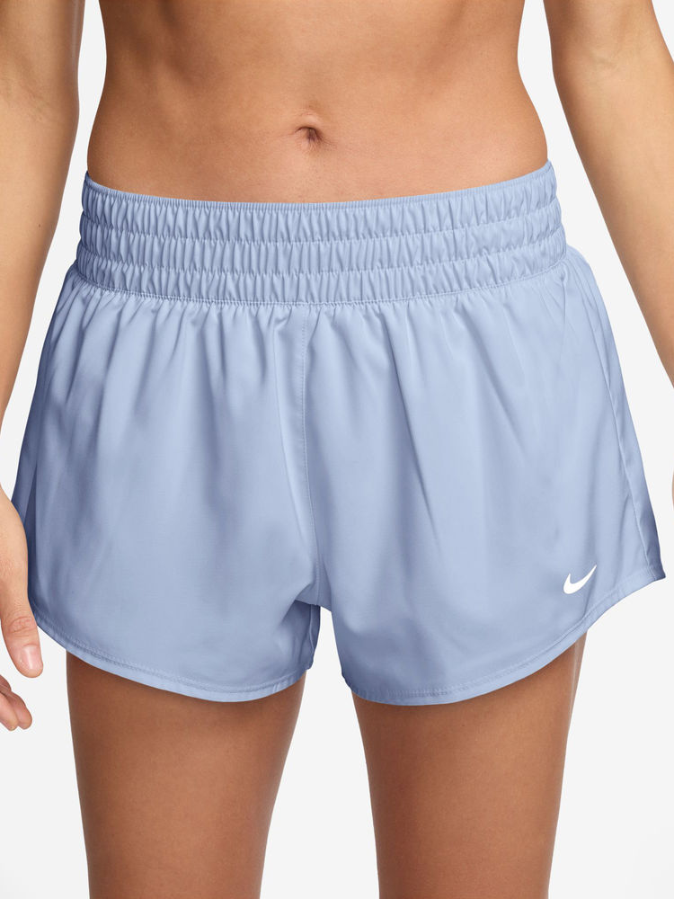 Nike Blue Solid Sportswear Dri-Fit Women Shorts - DX6011-409-image-17