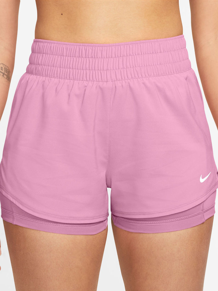 Nike Pink Solid Sportswear Dri-Fit Women Shorts - DX6013-621-image-33