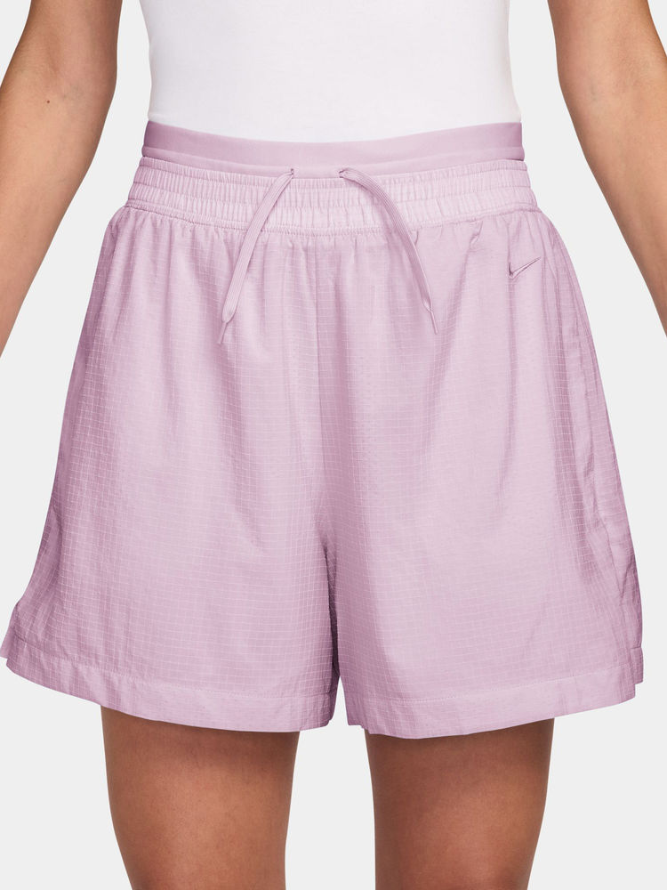 Nike Purple Solid Sportswear Women Shorts - IF0564-583-image-48