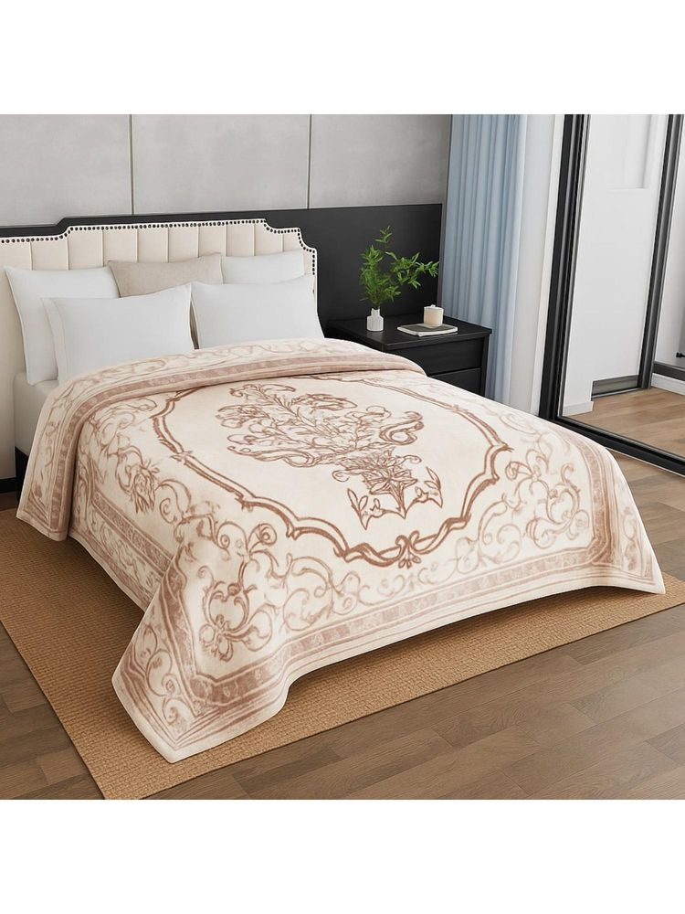 Signature Albela Double Bed All Weather Blanket - Beige-image-4
