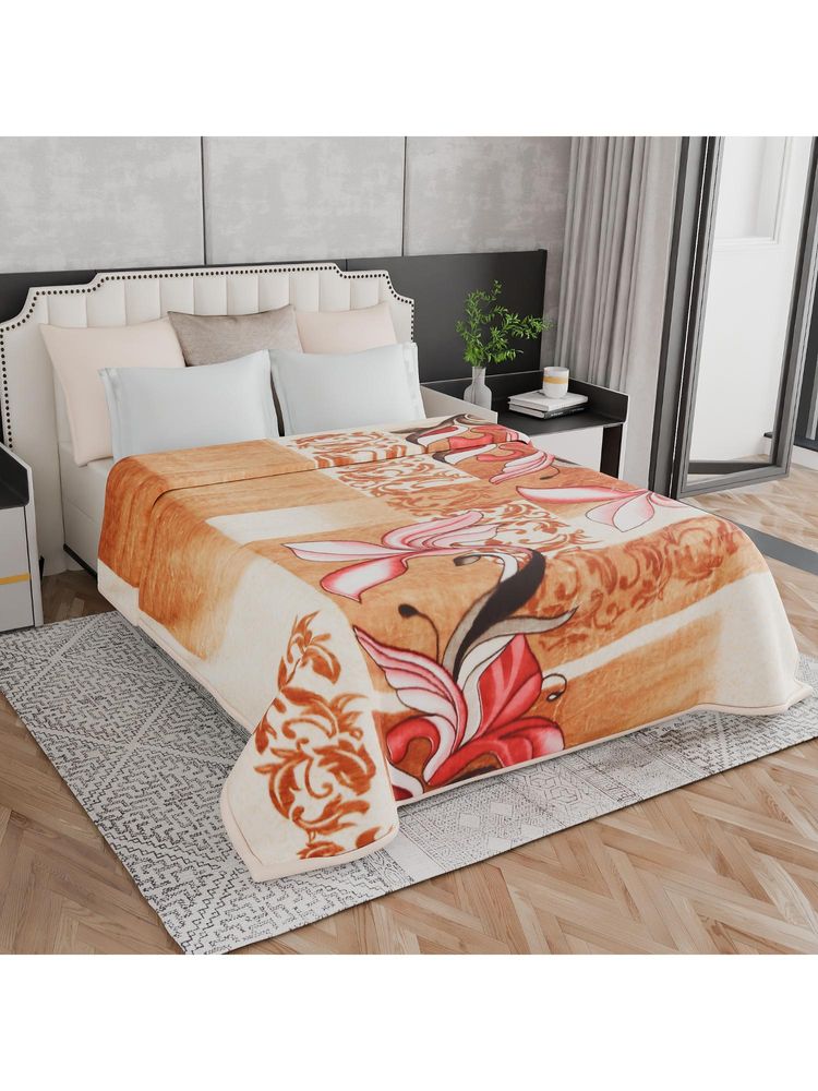 Signature Kautilya Double Bed 2 Ply Heavy Winter Blanket - Multi-Color-picture-13
