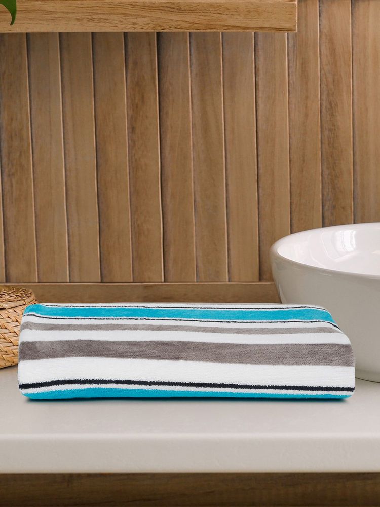 Creeva Coastal Stripe Beach Towel Cool Ocean-image-48