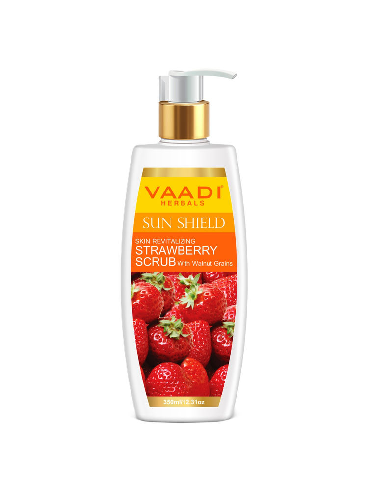 Vaadi Herbals Strawberry Scrub With Walnut Grains-picture-27