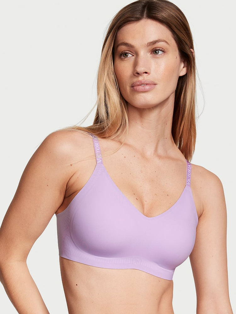 Victoria's Secret Purple T-Shirt Lightly Lined Lounge Bra-image-4
