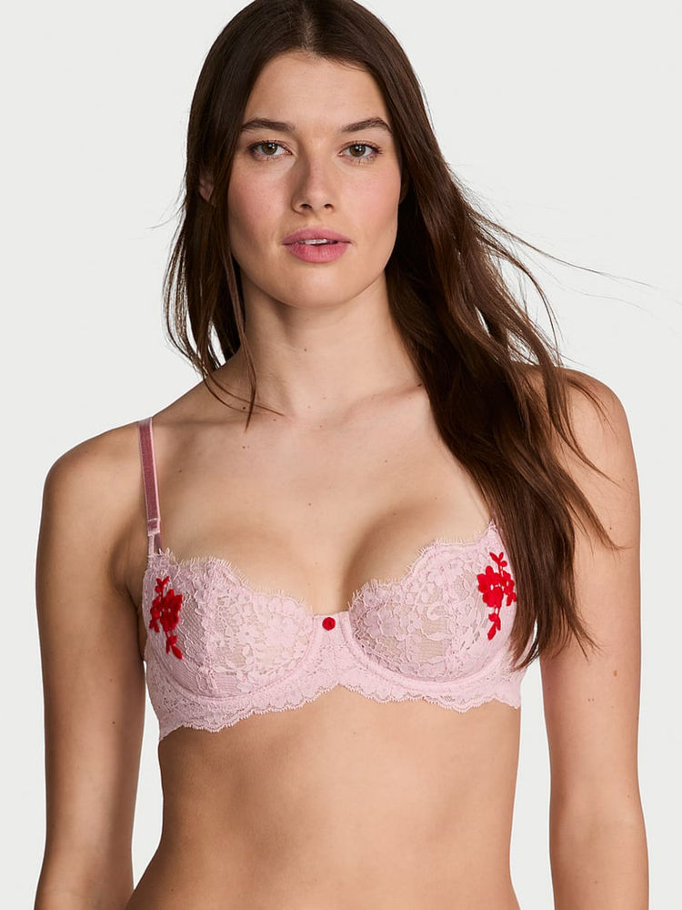 victoria's secret intimates Victoria's Secret Pink Dream Angels Wicked Lace Unlined Balconette Bra-picture-27