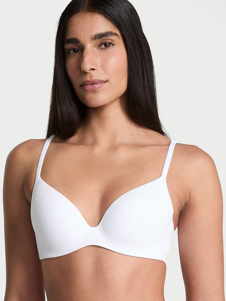 Victoria's Secret White Flex Factor Lightly Lined Plunge Bra-image-8