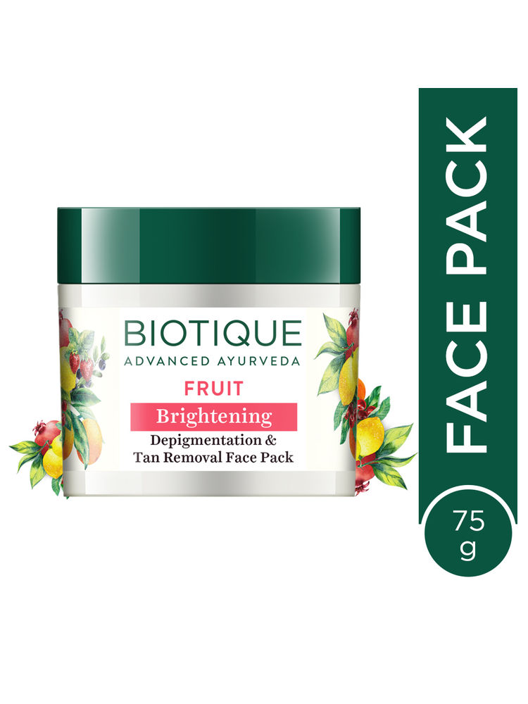 Biotique Bio Fruit Brightening- Depigmentation & Tan Removal Face Pack