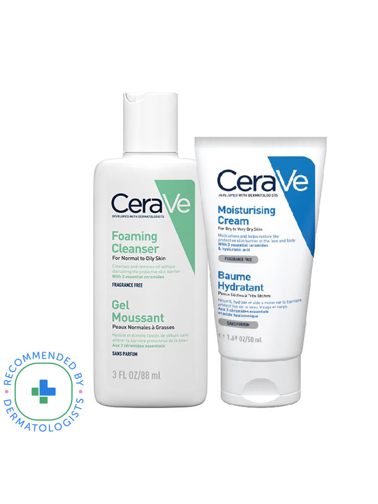 CeraVe Facewash & Moisturizer Combo with Ceramides - Daily Skincare Routine For Normal To Oily Skin-picture-14