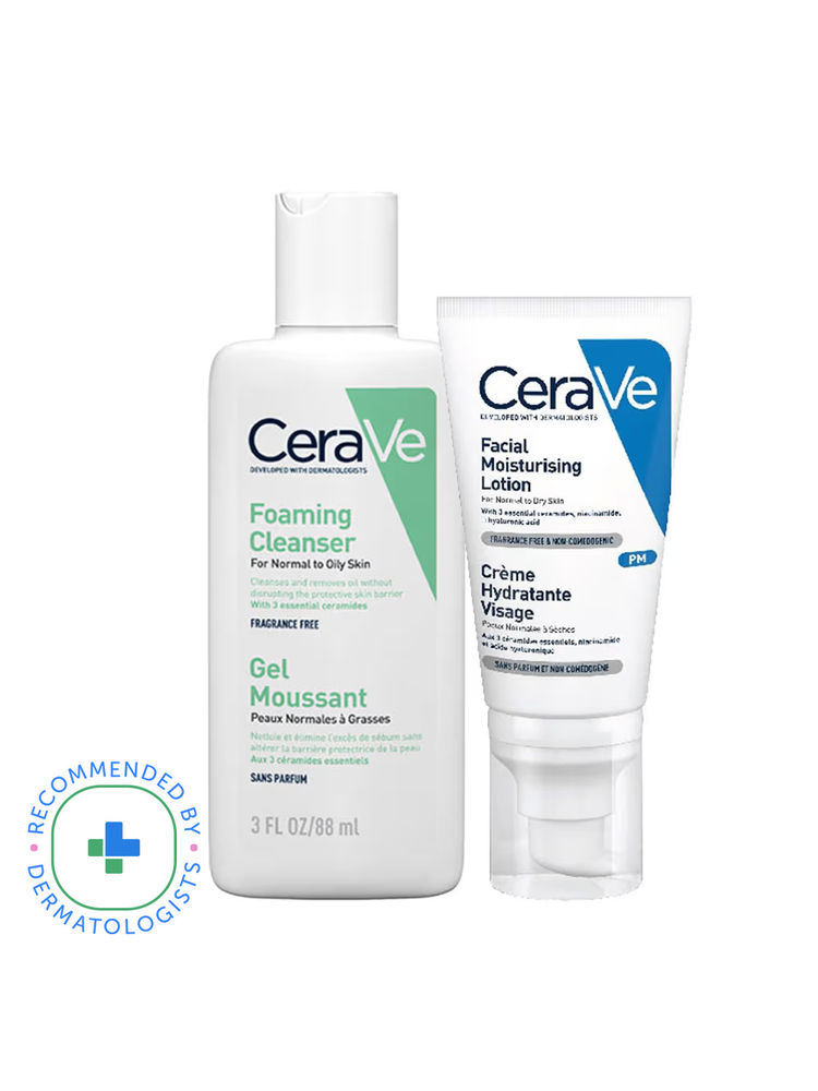 CeraVe Facewash & PM Moisturizer Combo with Ceramides - Evening Routine for Oily Skin-image-28