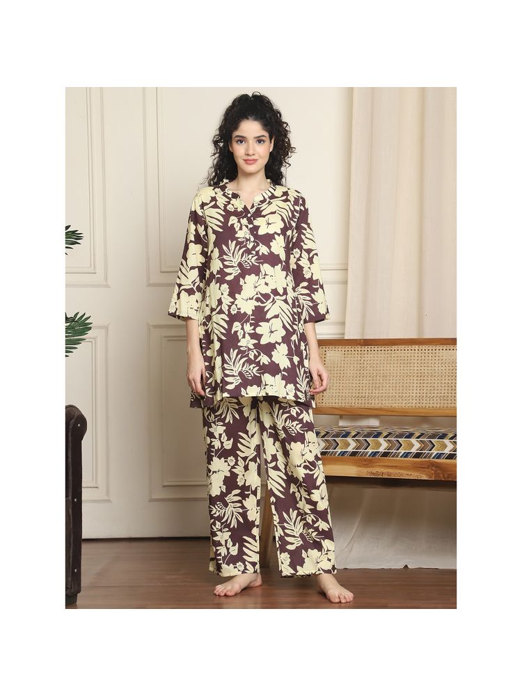 Indreams Women Printed Night Suit (Set of 2)-picture-13