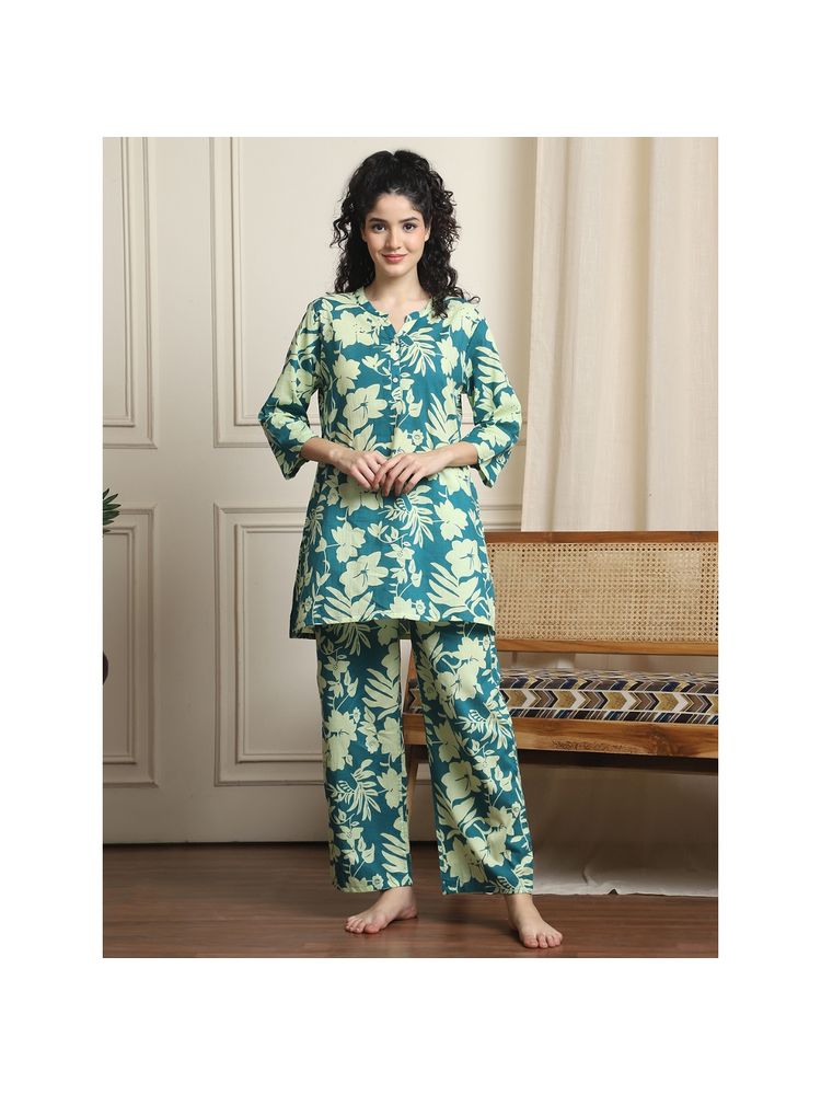 Indreams Women Printed Night Suit (Set of 2)-picture-12