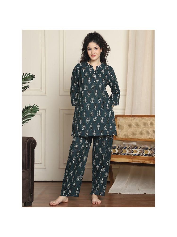 Indreams Women Printed Night Suit (Set of 2)-picture-14