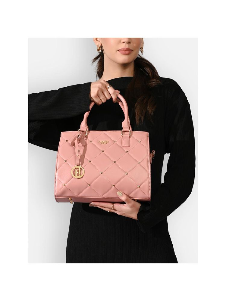 Lavie Luxe Women's Stud Shelly Medium Satchel Handbag (M)-picture-34
